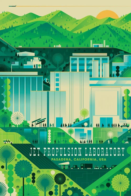 Jet Propulsion Laboratory Poster by Stocktrek Images wall art