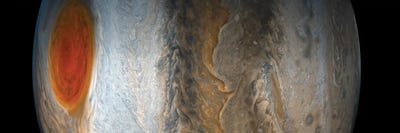 The Great Red Spot And Dynamic Bands Of The Southern Region On Planet Jupiter by Stocktrek Images canvas print