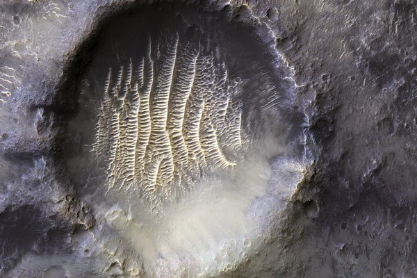 Astronomy & Space Collection: Airy-0 Crater On Mars by Stocktrek Images