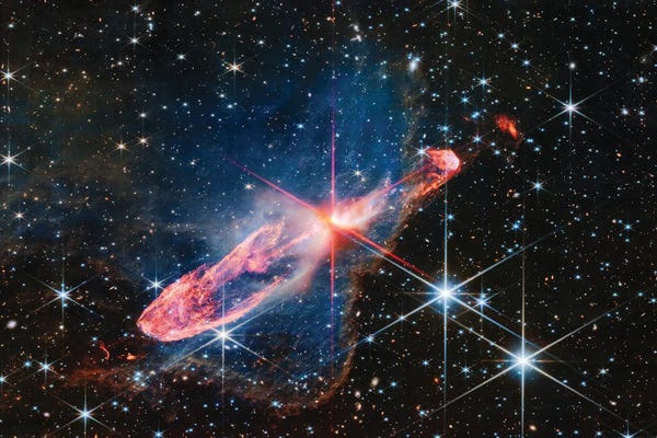 Stocktrek Images: A Tightly Bound Pair Of Actively Forming Stars, Known As Herbig-Haro 46/47 by Stocktrek Images