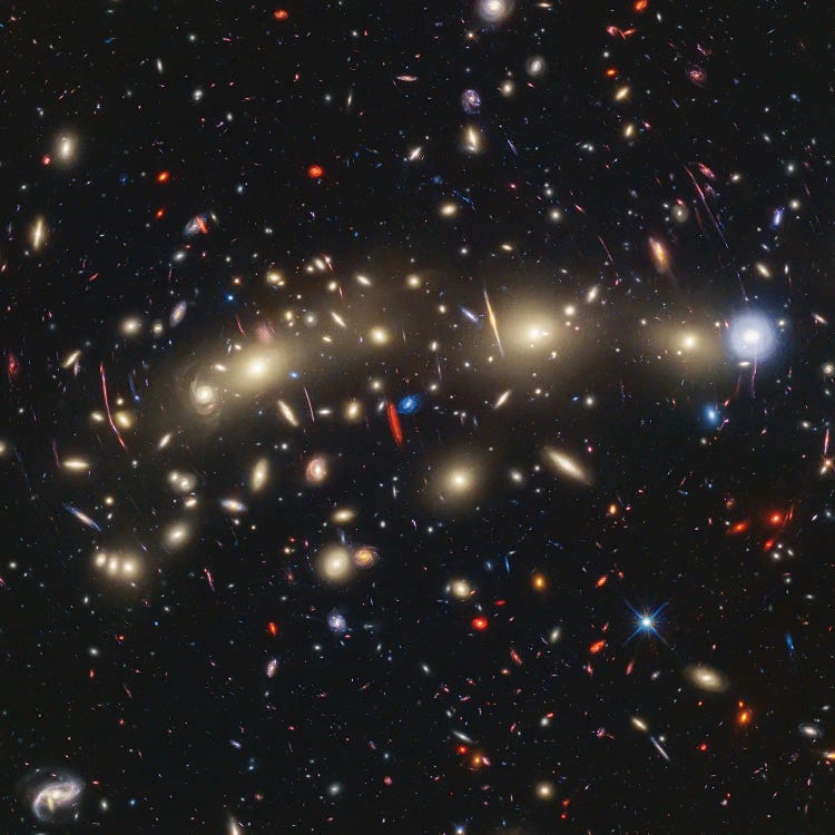 Galaxy Cluster MACS 0416, Located About 43 Billion Light-Years From Earth