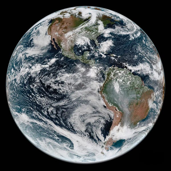 Stocktrek Images: Full Earth Showing Western Hemisphere by Stocktrek Images