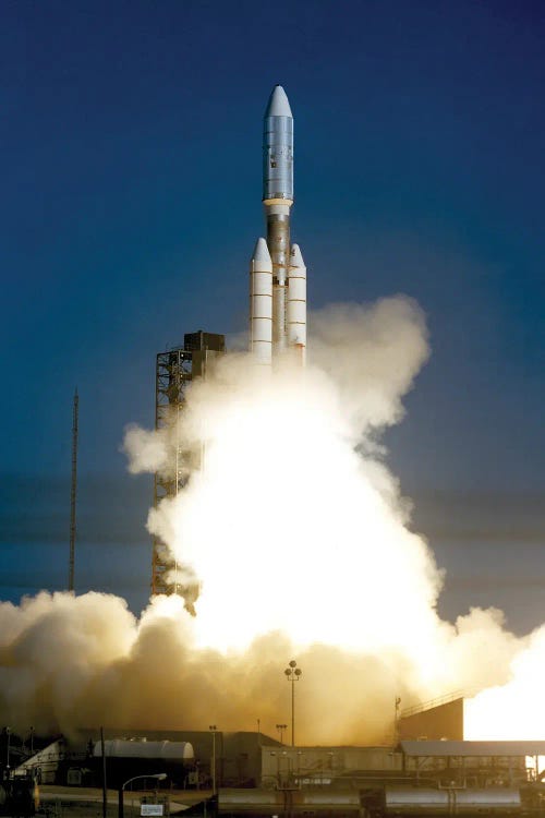 The Voyager 1 Spacecraft Launched Atop Its Titan III-Centaur Launch Vehicle, 1977
