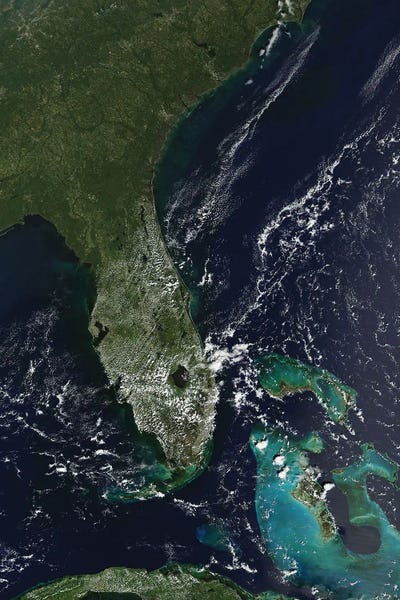 Stocktrek Images: Satellite View Of Florida And The Gulf Of Mexico - September 22, 2022 by Stocktrek Images