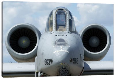 Front View Of An A-10A Thunderbolt II Canvas Art Print