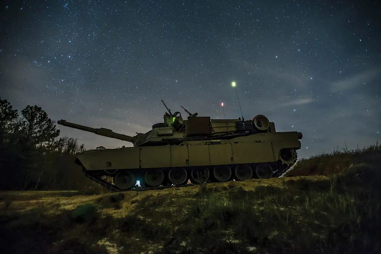 An M1A2 Sep Abrams Tank Sits Ready At Fort Stewart, Georgia