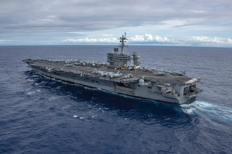 The Aircraft Carrier USS Carl Vinson Transits The Pacific Ocean II