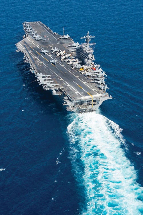 The Aircraft Carrier USS George HW Bush Transits The Mediterranean Sea II