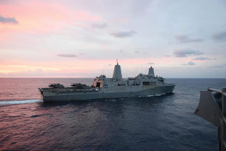 The Amphibious Transport Dock Ship USS Mesa Verde