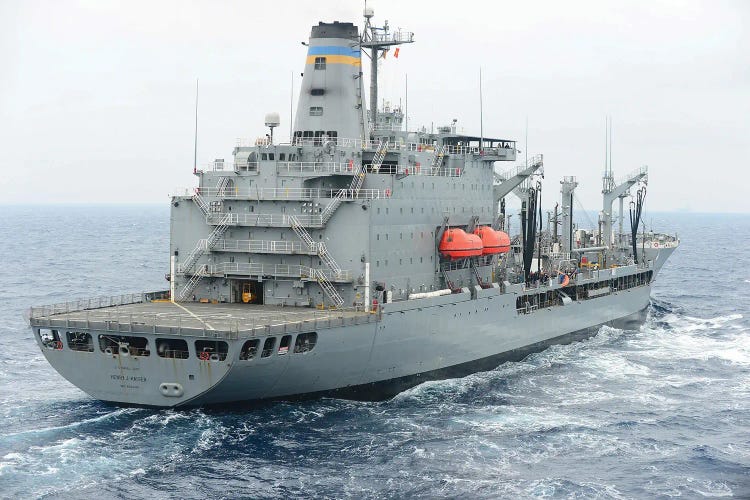 The Fleet Replenishment Oiler USNS Henry J Kaiser by Stocktrek Images wall art