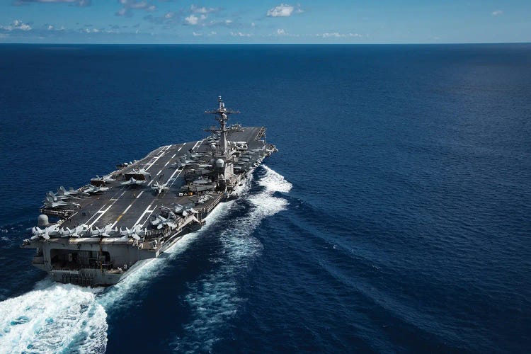 The Nimitz-Class Aircraft Carrier USS Carl Vinson Transits The Philippine Sea