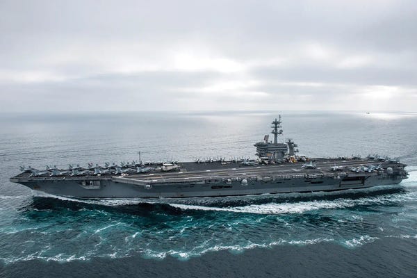 USS Theodore Roosevelt Transits The Pacific Ocean