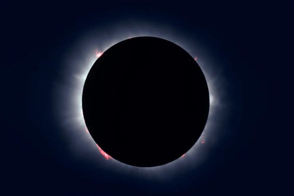Alan Dyer: Total Solar Eclipse Taken Near Carberry, Manitoba, Canada. by Alan Dyer