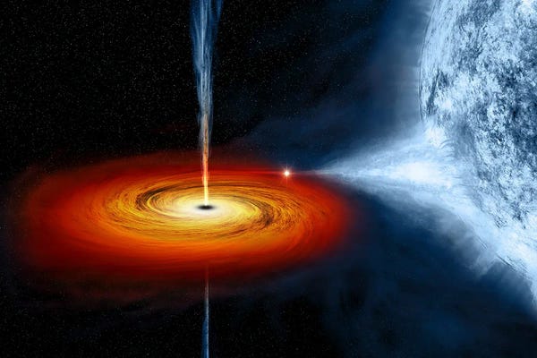 Stocktrek Images: An Artist's Illustration Of The Cygnus X-1 System. by Stocktrek Images