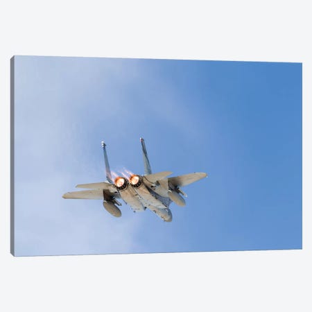 A US Air Force F-15C Eagle Taking Off From Nellis Air Force Base, Nevada II Canvas Print #TRK444} by Rob Edgcumbe Canvas Art