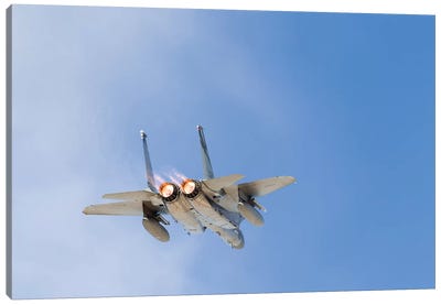 A US Air Force F-15C Eagle Taking Off From Nellis Air Force Base, Nevada II Canvas Art Print