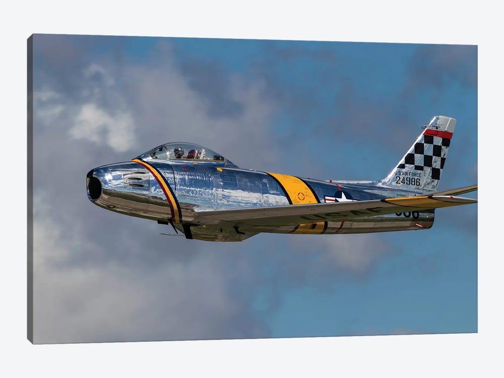 A Vintage F-86 Sabre Of The Warbird Heritage Foundation by Rob Edgcumbe 1-piece Canvas Artwork