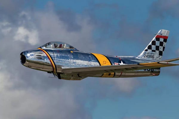 By Air: A Vintage F-86 Sabre Of The Warbird Heritage Foundation by Rob Edgcumbe