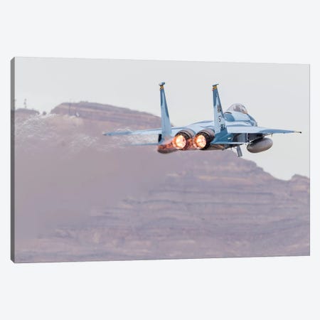 An Aggressor F-15C Eagle Of The US Air Force Taking Off Canvas Print #TRK454} by Rob Edgcumbe Canvas Print