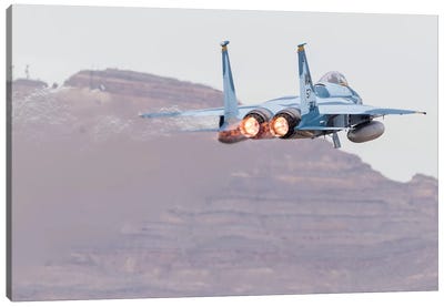 An Aggressor F-15C Eagle Of The US Air Force Taking Off Canvas Art Print