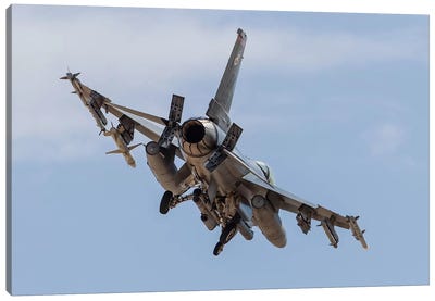 An F-16C Fighting Falcon Of The US Air Force Canvas Art Print