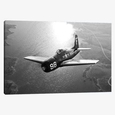 A Grumman F8F Bearcat In Flight Canvas Print #TRK474} by Scott Germain Art Print