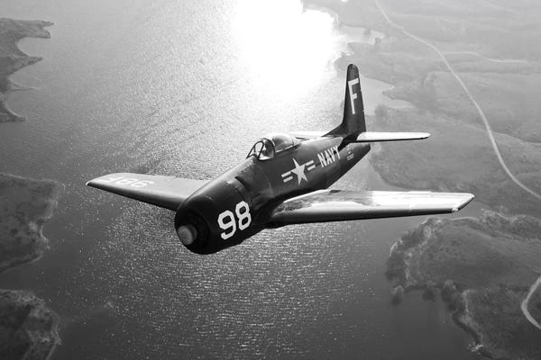 Airplanes: A Grumman F8F Bearcat In Flight by Scott Germain