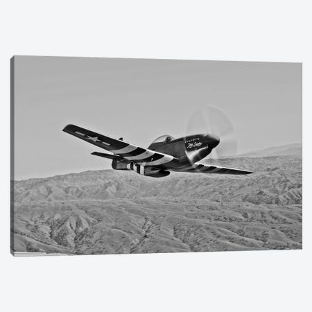 A P-51D Mustang In Flight Over Hollister, California Canvas Print #TRK493} by Scott Germain Canvas Art