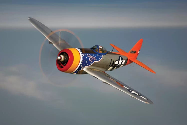 A Republic P-47D Thunderbolt In Flight