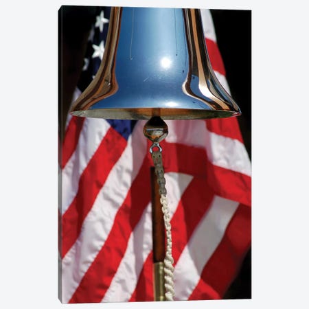 A Ceremonial Ships Bell Displayed During A Dedication Ceremony Canvas Print #TRK537} by Stocktrek Images Canvas Artwork