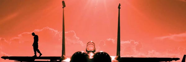 By Air: A Crew Chief Pre-Flights A F-15 Fighter Jet For Exercise Cope Snapper, 2002 by Stocktrek Images