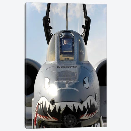 A Pilot Prepares To Dismount His A-10C Thunderbolt II Canvas Print #TRK582} by Stocktrek Images Canvas Art