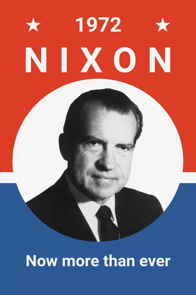 Stocktrek Images: Vintage Print Of President Richard Nixon by Stocktrek Images