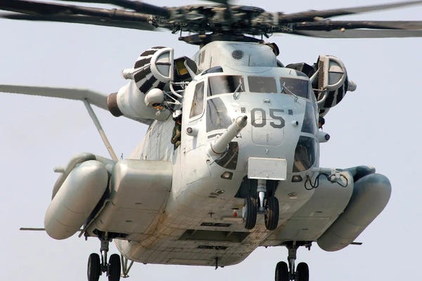Helicopters: A US Marine Corps CH-53E Super Stallion by Stocktrek Images