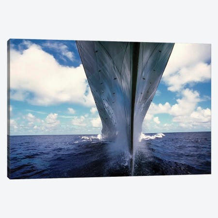A Water-Level Bow View Of The Battleship USS Missouri Canvas Print #TRK648} by Stocktrek Images Canvas Print