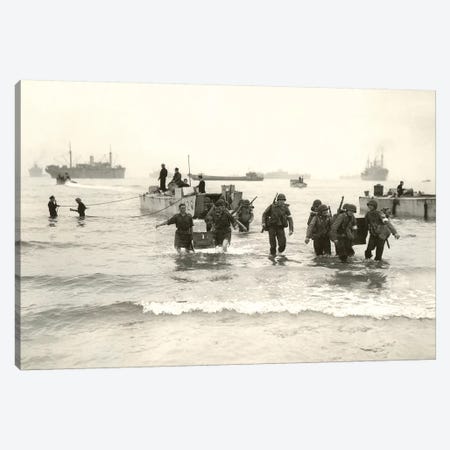 American Forces Landing At Arzew, Algeria During Operation Torch Canvas Print #TRK671} by Stocktrek Images Canvas Artwork