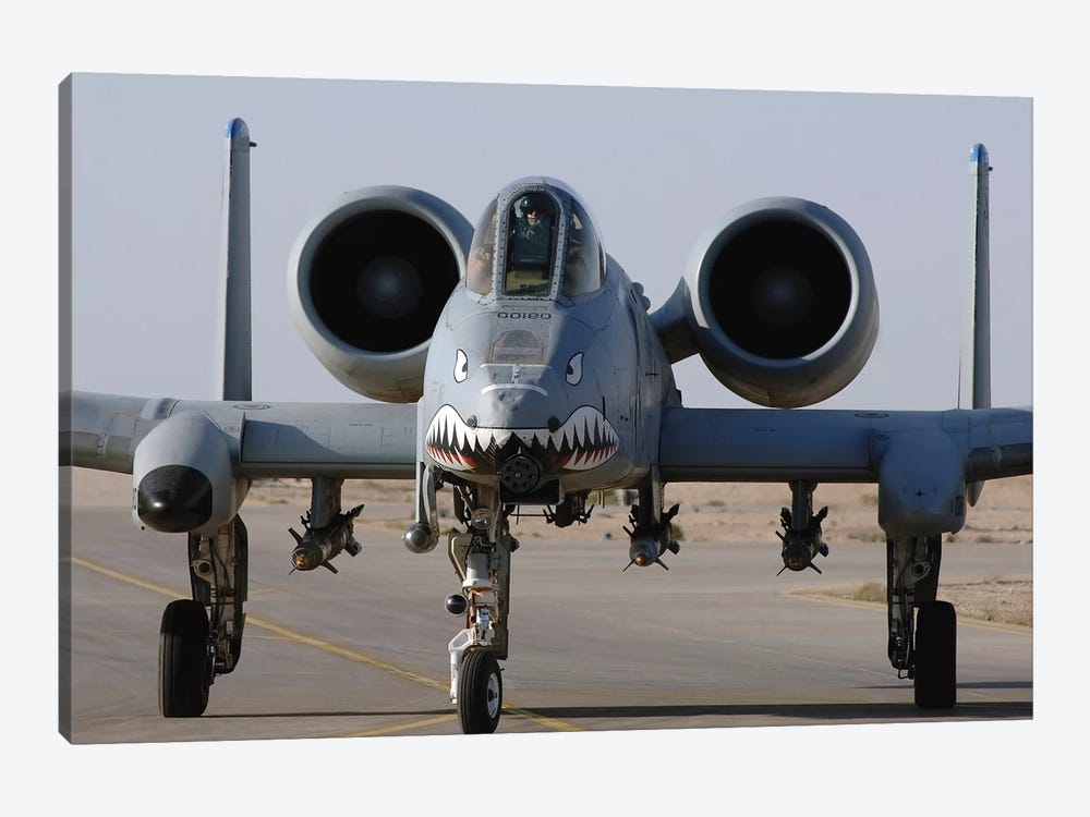 An A-10 Thunderbolt II by Stocktrek Images 1-piece Canvas Print