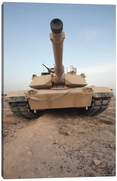 An M-1A1 Main Battle Tank Canvas Art Print - Stocktrek Images