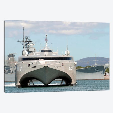Bow On View Of The US Navy Experimental High Speed Vehicle 2 (HSV-2) Swift Canvas Print #TRK774} by Stocktrek Images Canvas Art