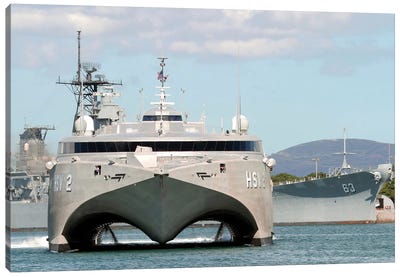 Bow On View Of The US Navy Experimental High Speed Vehicle 2 (HSV-2) Swift Canvas Art Print