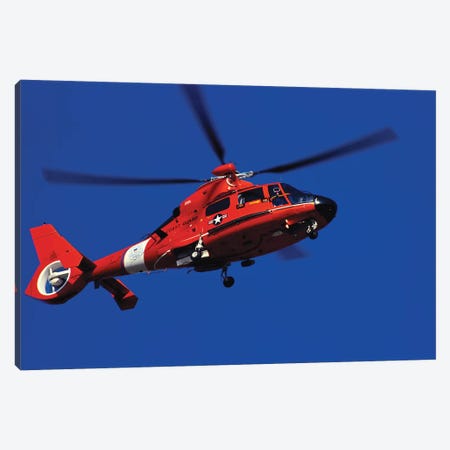 Coast Guard Helicopter Canvas Print #TRK785} by Stocktrek Images Canvas Print