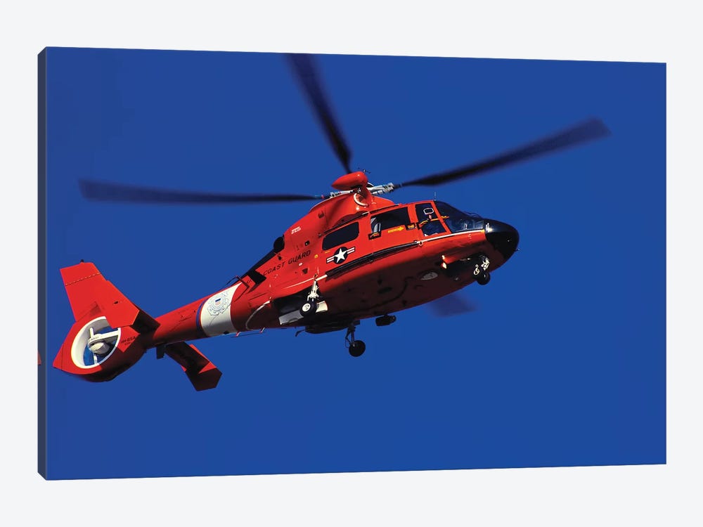 Coast Guard Helicopter by Stocktrek Images 1-piece Canvas Art Print