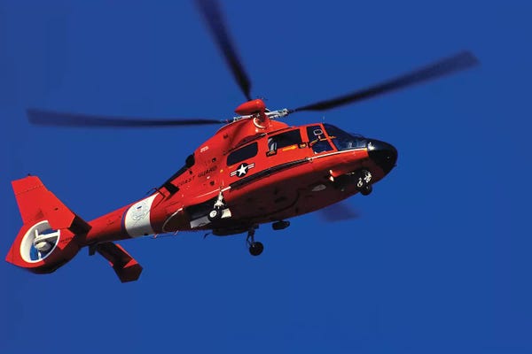 Helicopters: Coast Guard Helicopter by Stocktrek Images