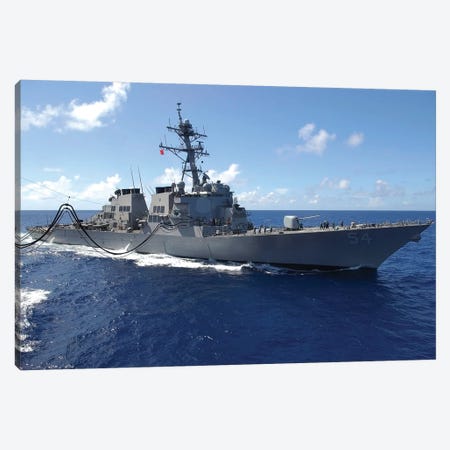 Guided Missile Destroyer USS Curtis Wilbur Canvas Print #TRK836} by Stocktrek Images Canvas Print