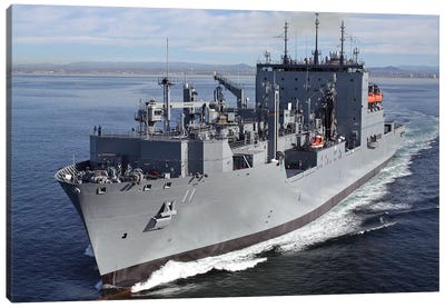 Military Sealift Command Dry Cargo And Ammunition Ship USNS Washington Chambers Canvas Art Print