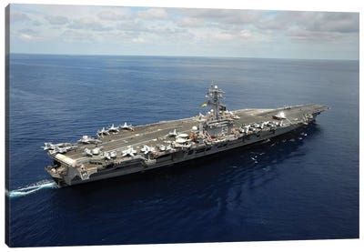 Nimitz-Class Aircraft Carrier USS Dwight D. Eisenhower Canvas Art Print