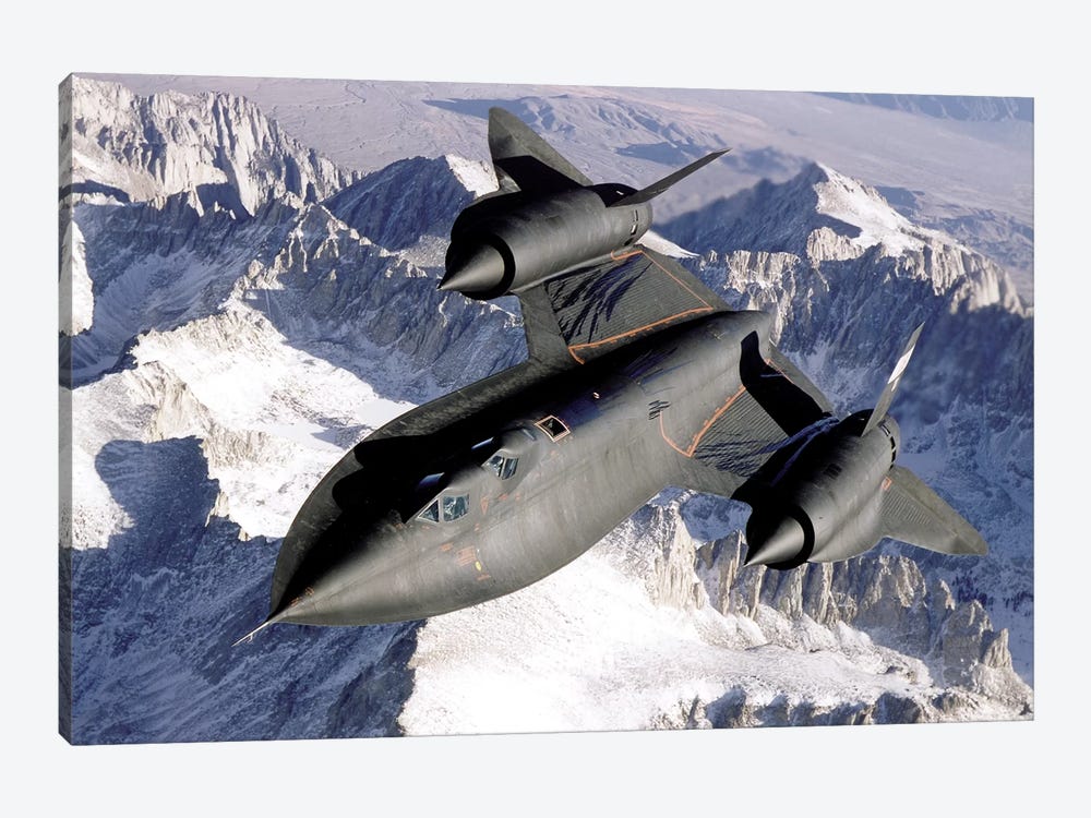 SR-71B Blackbird In Flight by Stocktrek Images 1-piece Art Print