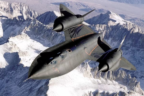 By Air: SR-71B Blackbird In Flight by Stocktrek Images
