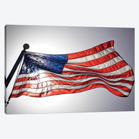 The American Flag Flies Prominently Canvas Print #TRK941} by Stocktrek Images Canvas Art
