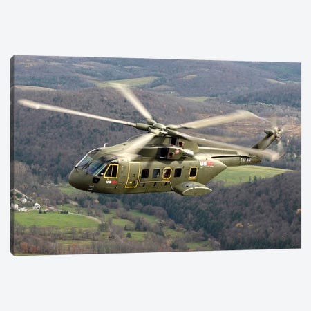 The Next Generation Presidential Helicopter, The US-101 Medium Lift Helicopter Canvas Print #TRK967} by Stocktrek Images Art Print